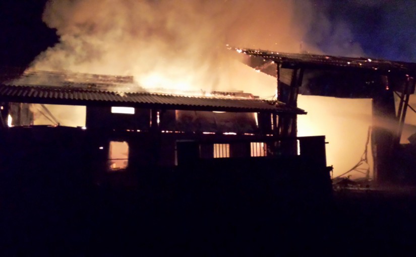 Wirtschaftsgebäudebrand in Ragglach 03.09.2014